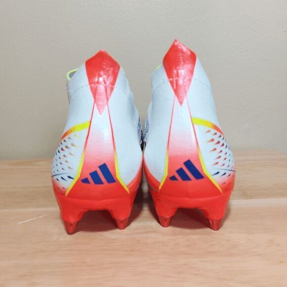 Adidas Predator Edge+ SG Soccer Cleats White Multi Color GW1035 Women's Size 9.5 - Picture 5 of 7